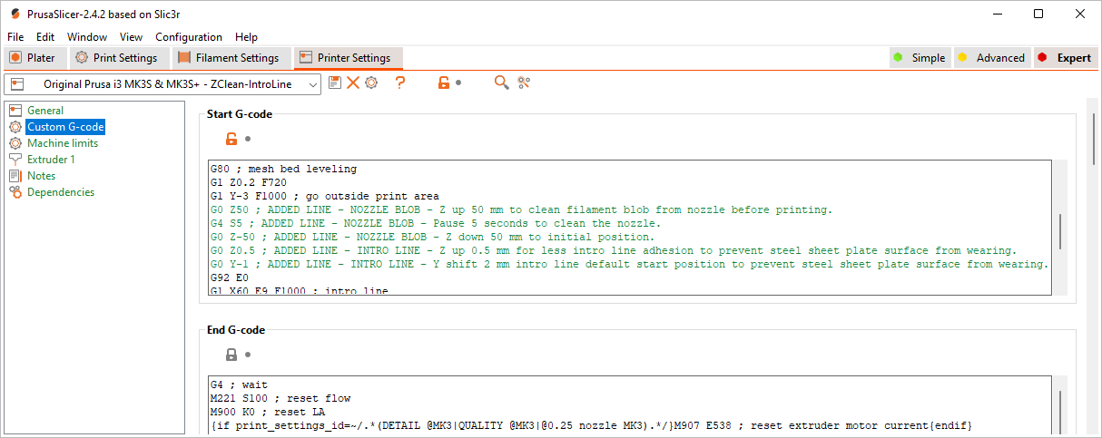 Changing default gcode output – PrusaSlicer – Prusa3D Forum