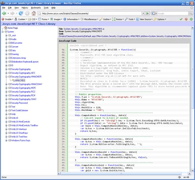 JavaScript.NET Class Library