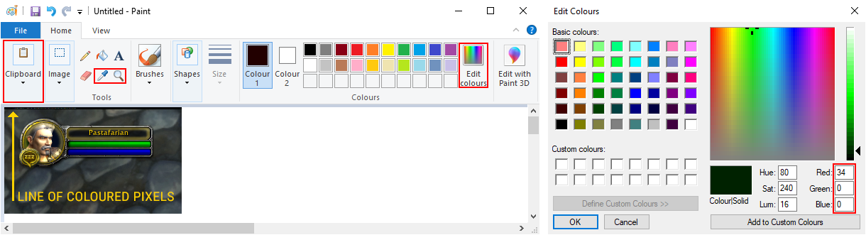 Microsoft Windows Paint App Test
